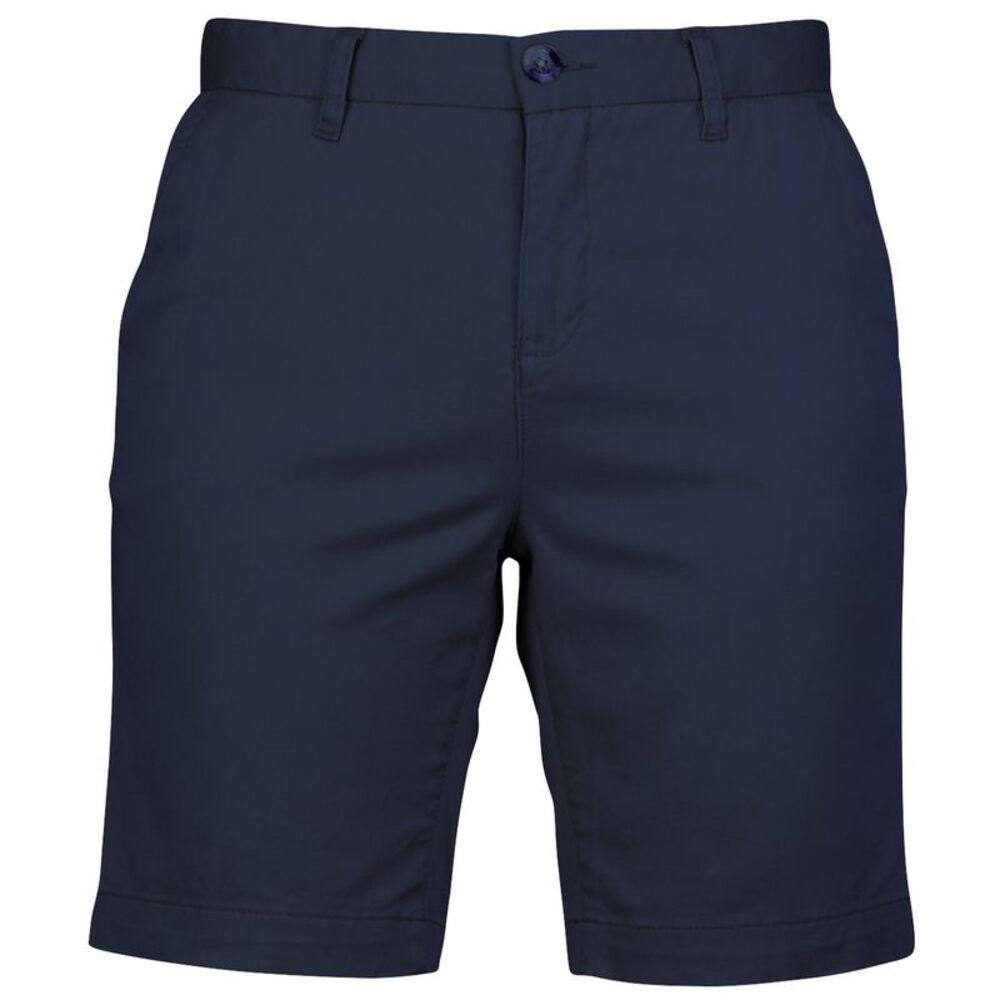 Front Row Womens/Ladies Cotton Rich Stretch Chino Shorts / Navy